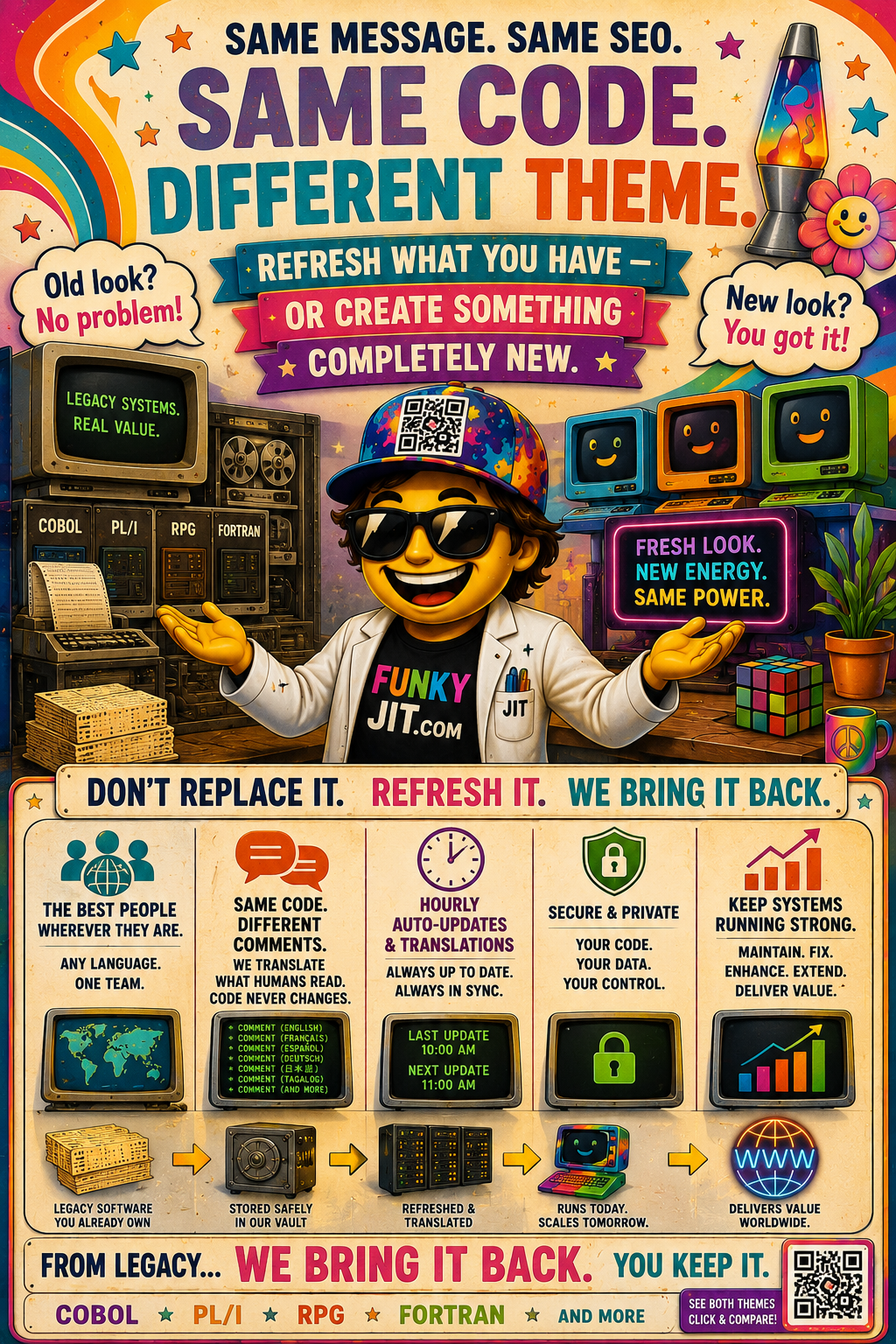 Funky JIT visual website example page 06
