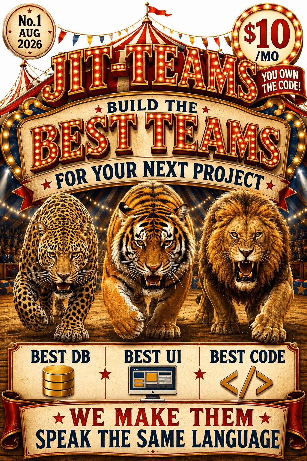 Funky JIT creative website theme example page 07