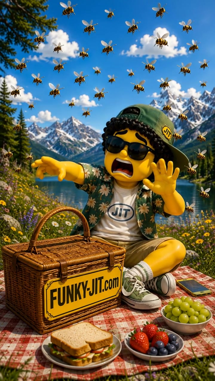 Funny Bee Picnic Video — Jitty Finds What the Bees Want