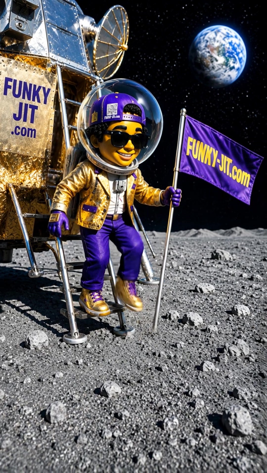 Funny Moon Landing Video — Alien Diner on the Moon