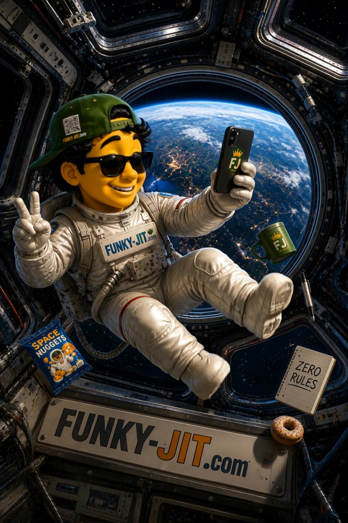 Funny Space Station Video — Alien Photobomb Selfie